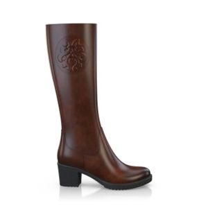 BREN MAROE Designer Elegant Women All Brown Boot